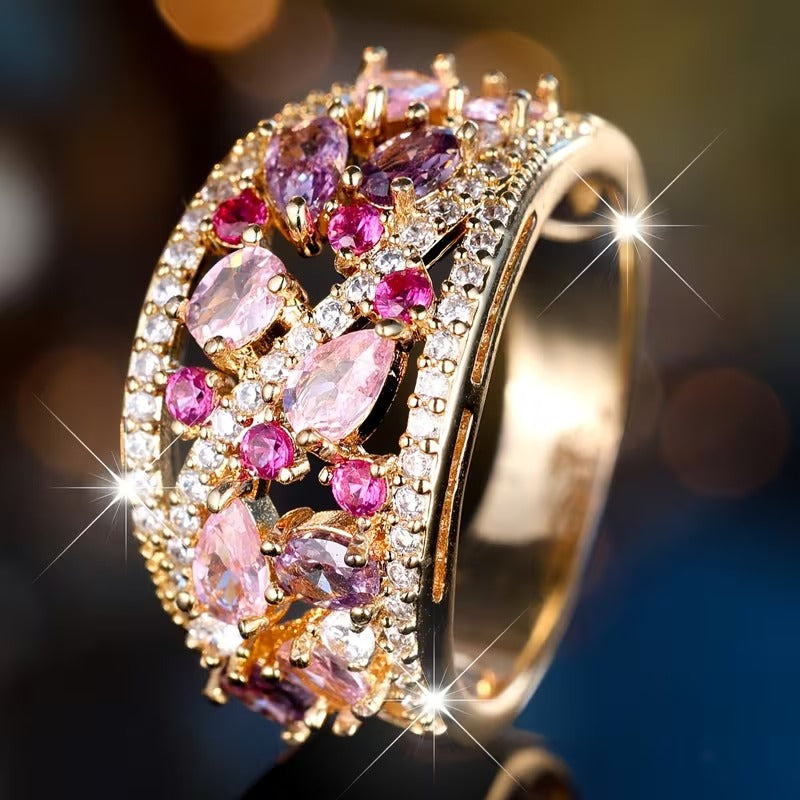 Sädehtivä Jalokivisormus | Yhdessä rintasyöpää vastaan