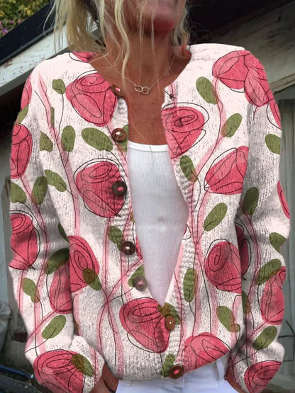 Shane™ – Kukallinen napillinen neuletakki