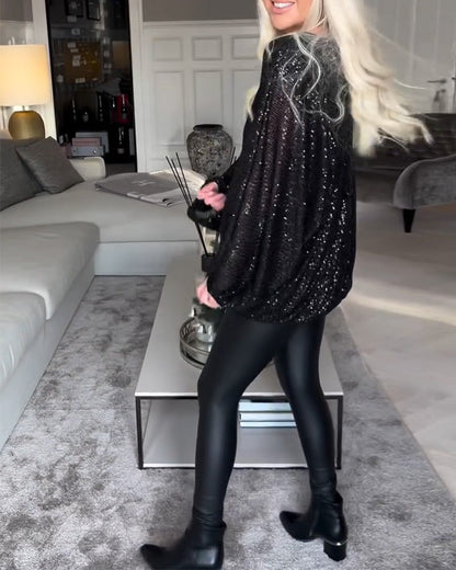 Helmi™ – Paljettinen Tunika Pusero