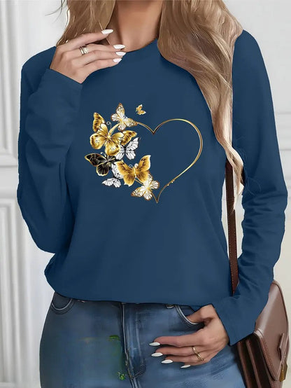 Perhosydän-collegepaita | Yhdessä diabetesta vastaan