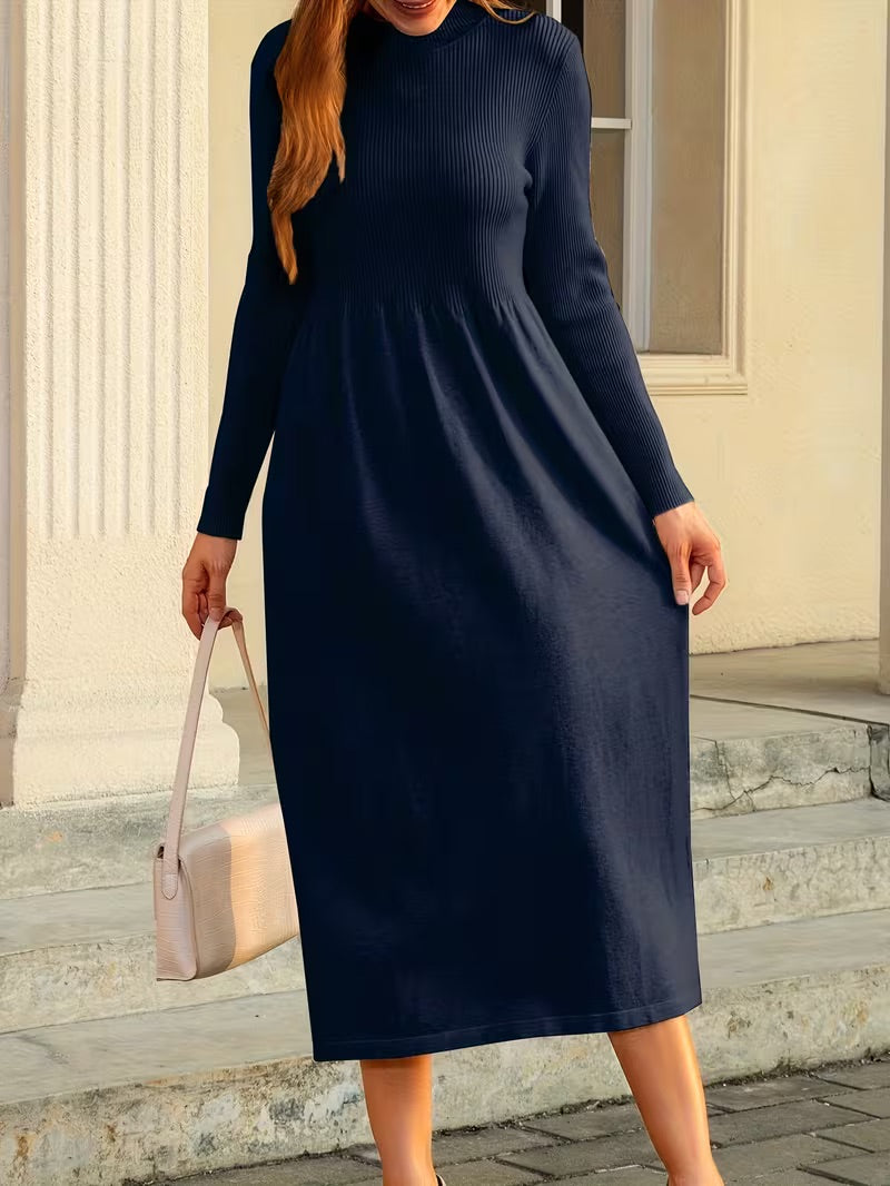 Elin™ – Ribattu Midi mekko