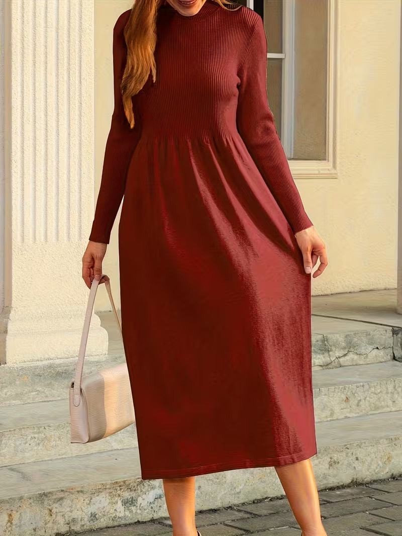 Elin™ – Ribattu Midi mekko