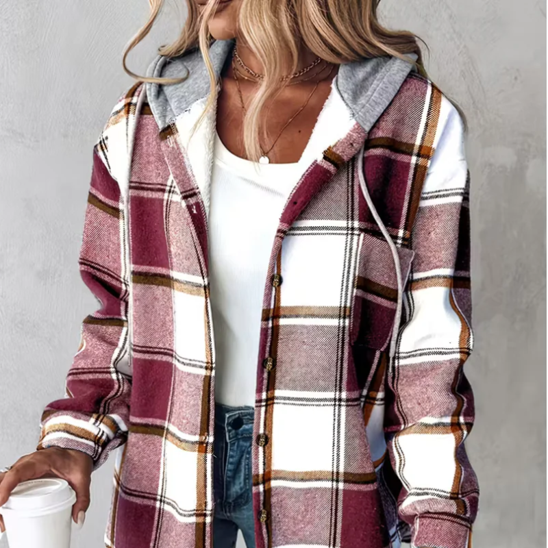 Calla™ – Ruudullinen hupparitakki