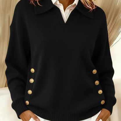 Amelia™- Rento Pitkähihainen Neulepusero