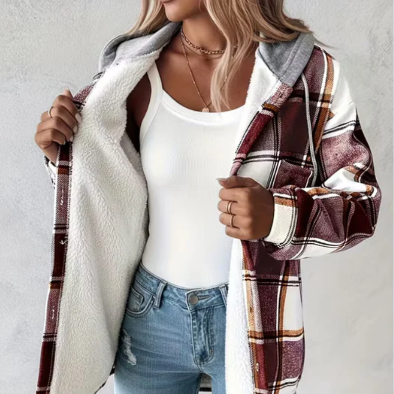 Calla™ – Ruudullinen hupparitakki