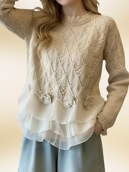 Aure™ – Pitsikoristeinen Kerroksellinen Neule