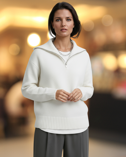 Alina™ – Vetoketjullinen Villapaita