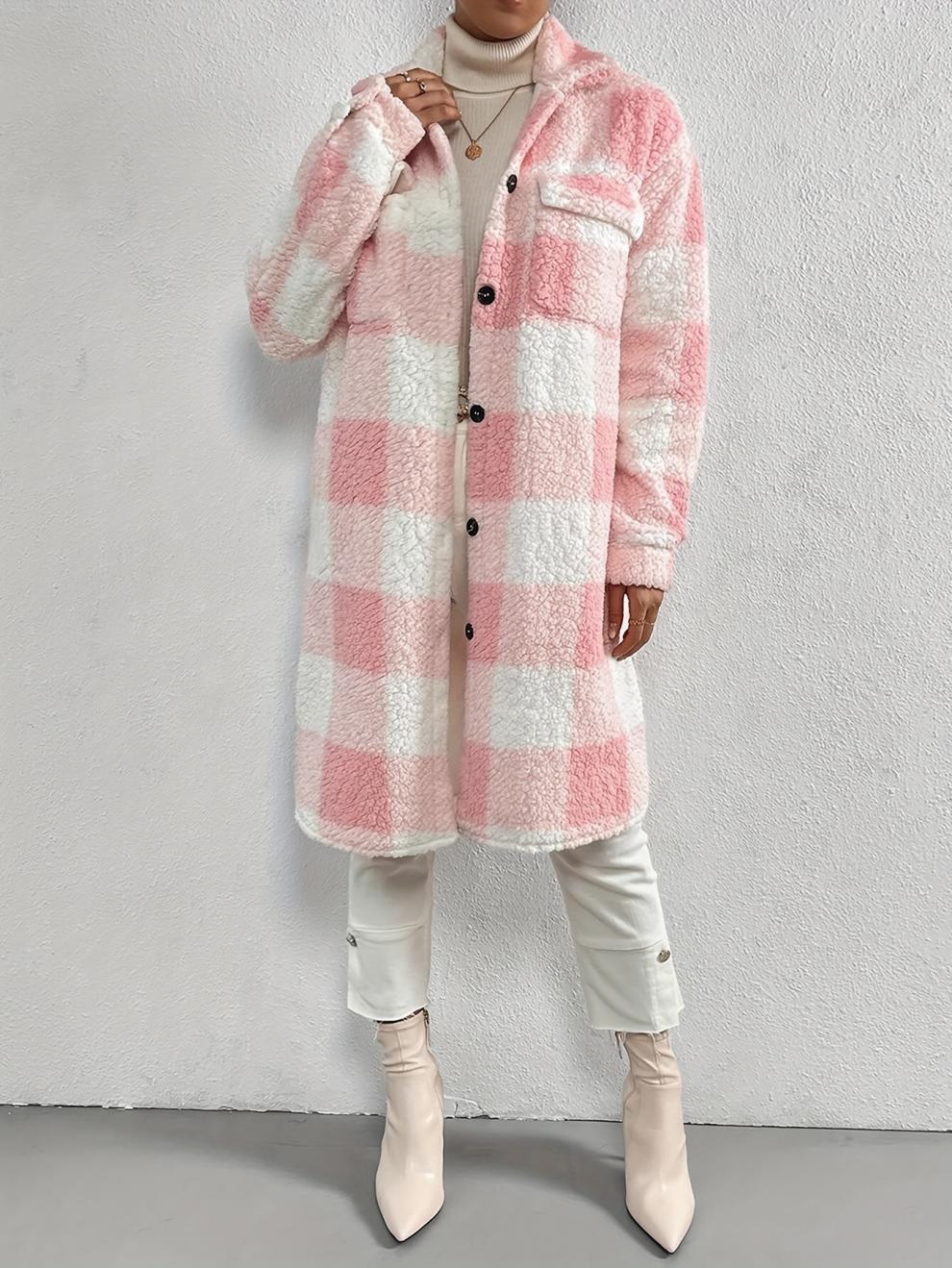 Liora™ - Plaid Pitkä Väljä Coat