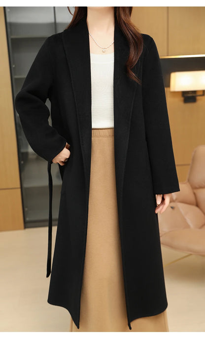 Helena™ – Pitkä Villakangastakki