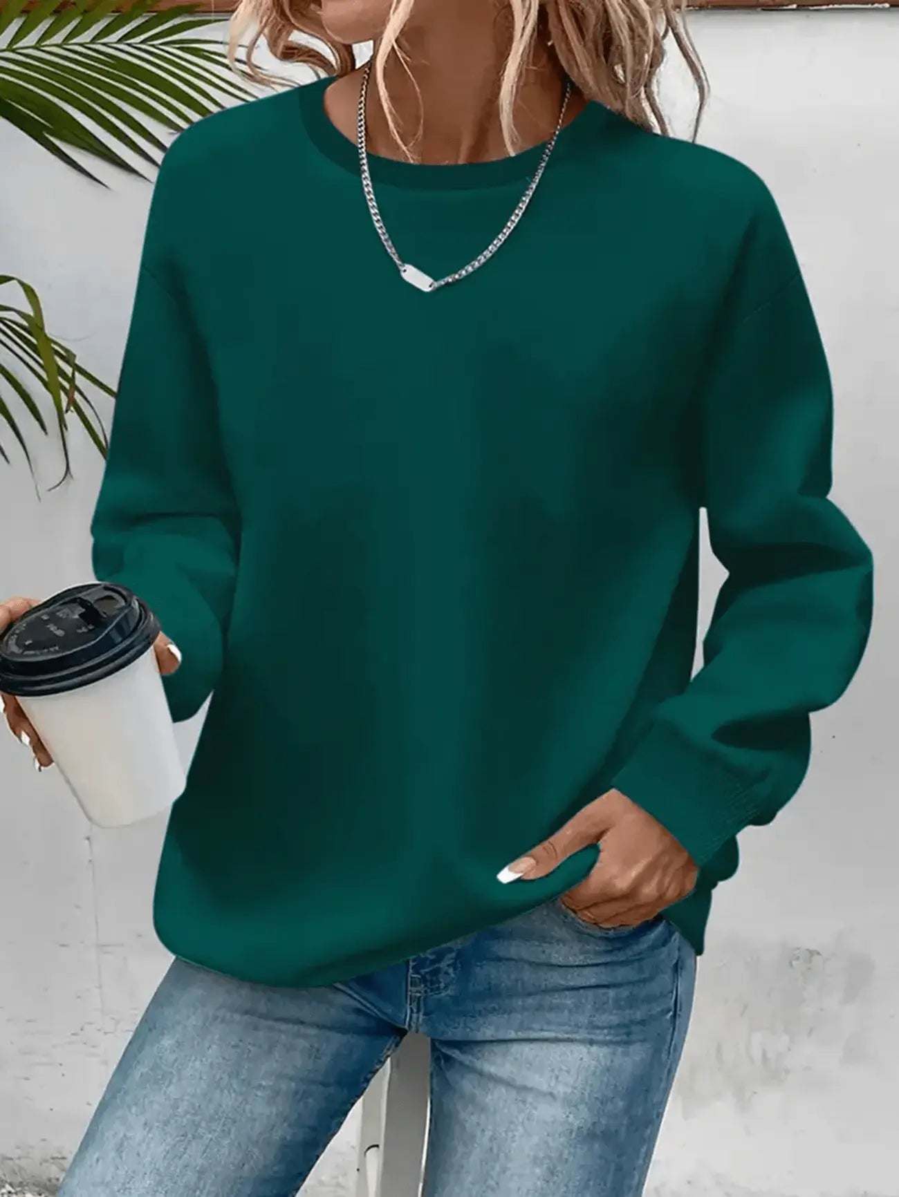 Yksinkertainen Mukavuus Sweatshirt | Yhdessä rintasyöpää vastaan