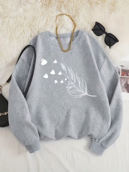 Höyhensydän lämmin T-paita | Yhdessä diabetesta vastaan